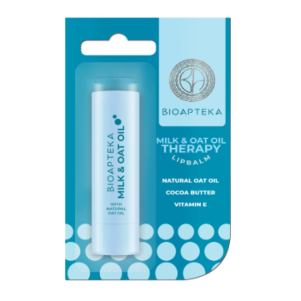 Bioapteka Bálsamo Labial con Leche y Aceite de Avena, 4,5 g - Imagen 1